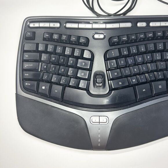 Microsoft Natural 1048 KU-0462 Ergonomic Keyboard 4000 v1.0 Black USB Wired - Picture 2 of 16